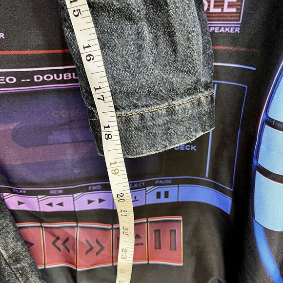 MAVI Gwenyth Y2K Full Front Snap Retro Distressed Denim Dress/Duster Women's M - Picture 14 of 15